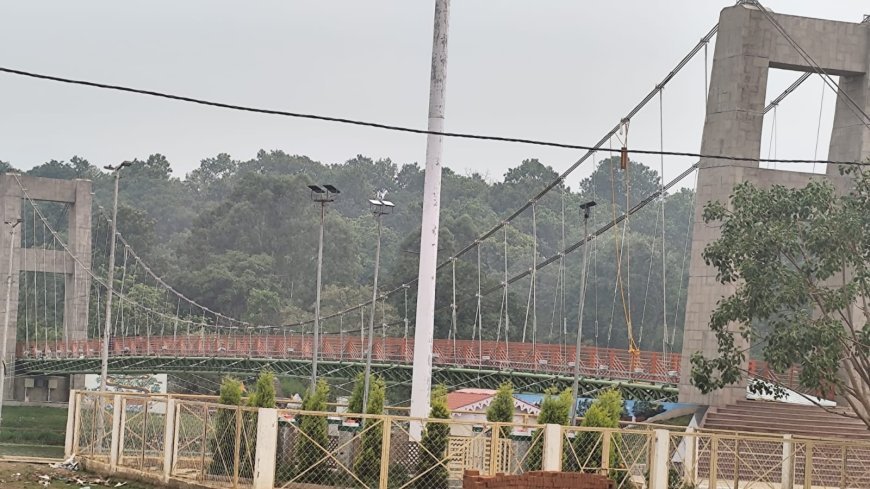 प्रसाद योजना के तहत रामघाट में बना झूला पुल, पर्यटकों को करेगा आकर्षित   मुख्यमंत्री डा मोहन यादव जून माह में जनता को कर सकते हैं लोकार्पित